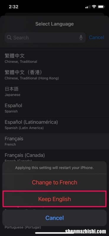 在iPhone手机上更改语言和地区，iPad上设置首选语言教程