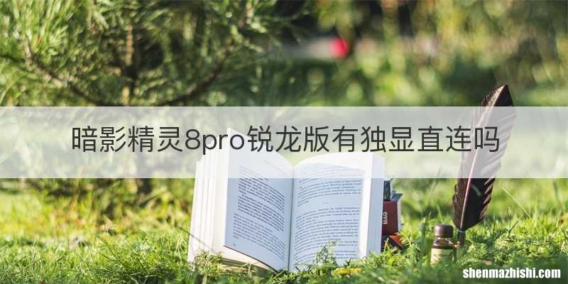暗影精灵8pro锐龙版有独显直连吗