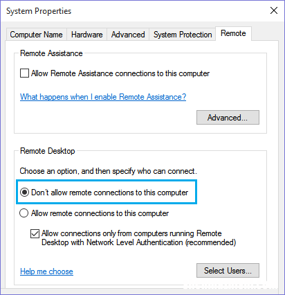 RDP 如何在Windows10中禁用远程桌面