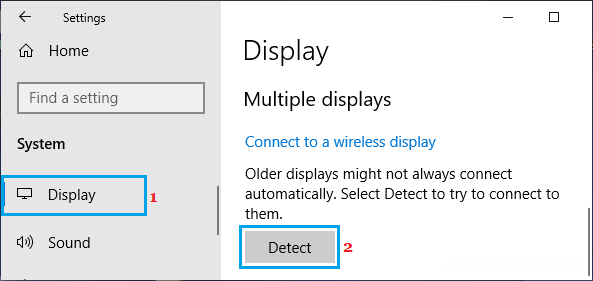 如何修复Windows10中未检测到的第二台显示器