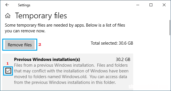 如何删除以前的Windows安装文件