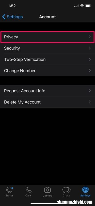 如何在iPhone隐藏WhatsApp“最后一次看到”状态