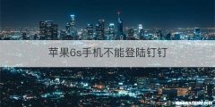 苹果6s手机不能登陆钉钉