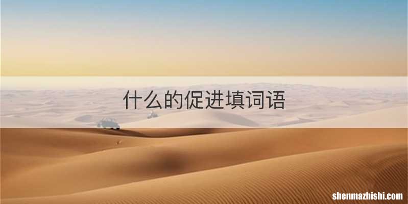 什么的促进填词语