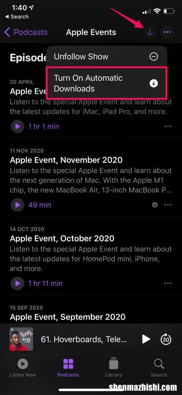 如何在iPhone手机上关注播客，iPad上关注您喜爱的播客教程
