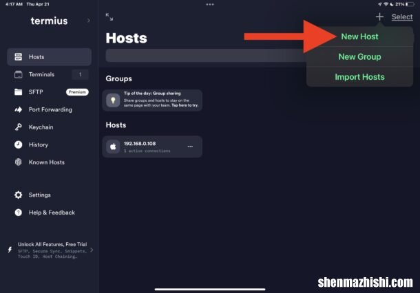 远程访问苹果笔记本教程 如何从iPad SSH到Mac