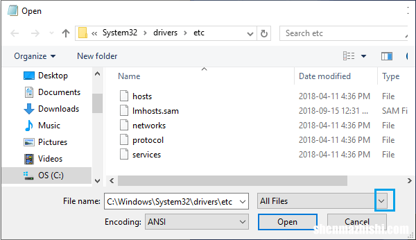 在Windows10中编辑主机文件时访问被拒绝