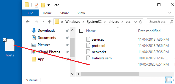 在Windows10中编辑主机文件时访问被拒绝
