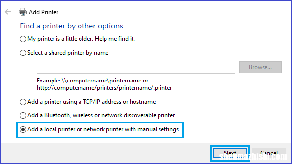 在Windows10中打印文档时打印机不可用