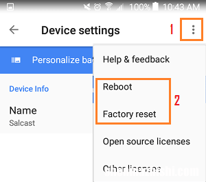 如何手动和远程重启Chromecast