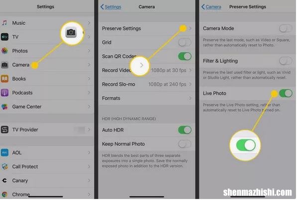 怎么在iPhone上禁用相机快门声音，苹果手机关闭相机声音