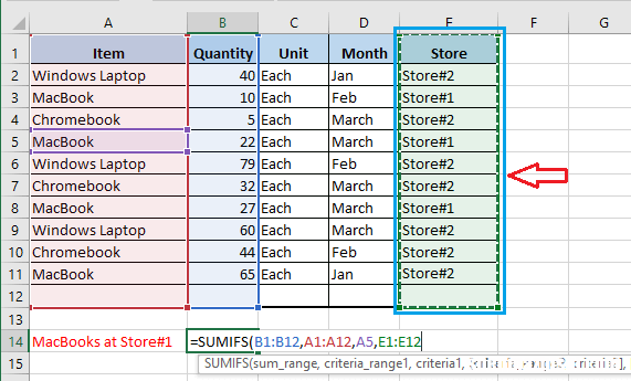 图文教程 如何使用Excel SUMIFS函数