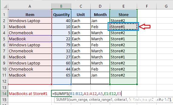 图文教程 如何使用Excel SUMIFS函数
