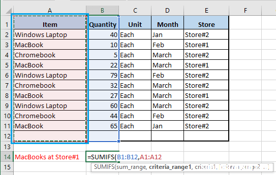 图文教程 如何使用Excel SUMIFS函数