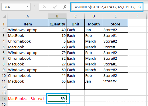 图文教程 如何使用Excel SUMIFS函数