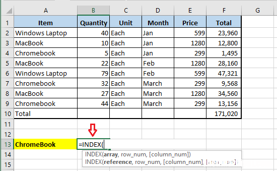 运用方法 如何在Excel中使用INDEX MATCH函数