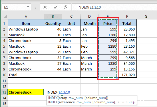 运用方法 如何在Excel中使用INDEX MATCH函数