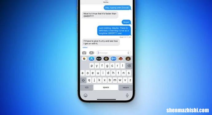 iOS16具有全新的iPhone键盘布局选项