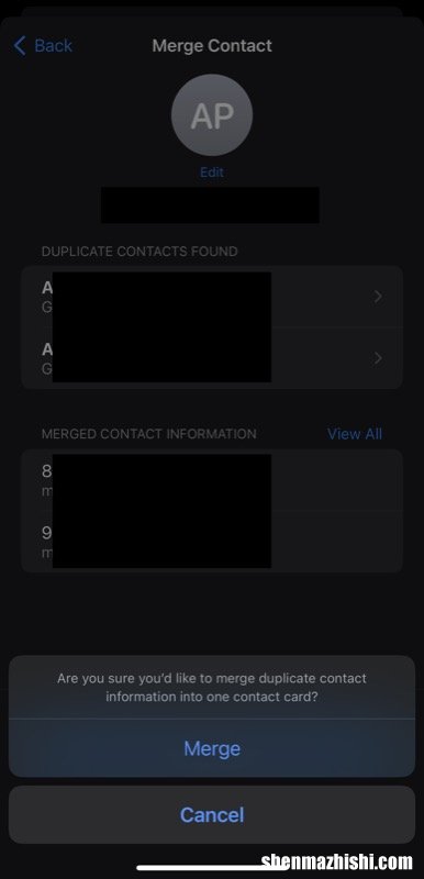 如何在iPhone合并重复的联系人，苹果通讯录去重复教程