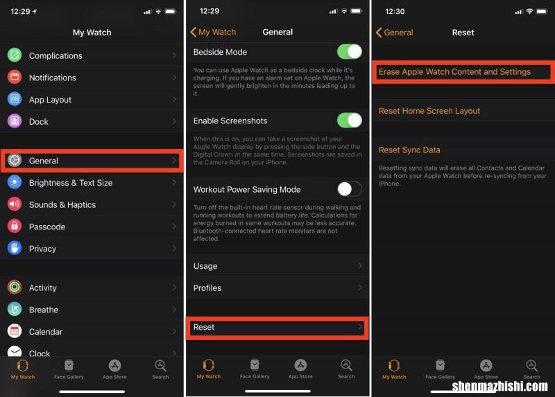 Apple Watch 苹果手表怎么硬重置或强制重启