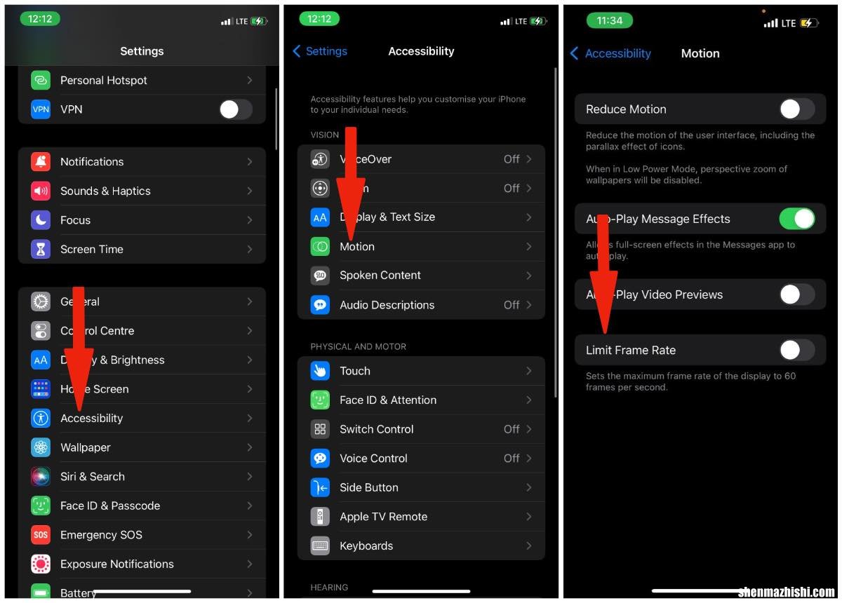 如何在iPhone上禁用120Hz，苹果13ProMotion设置教程