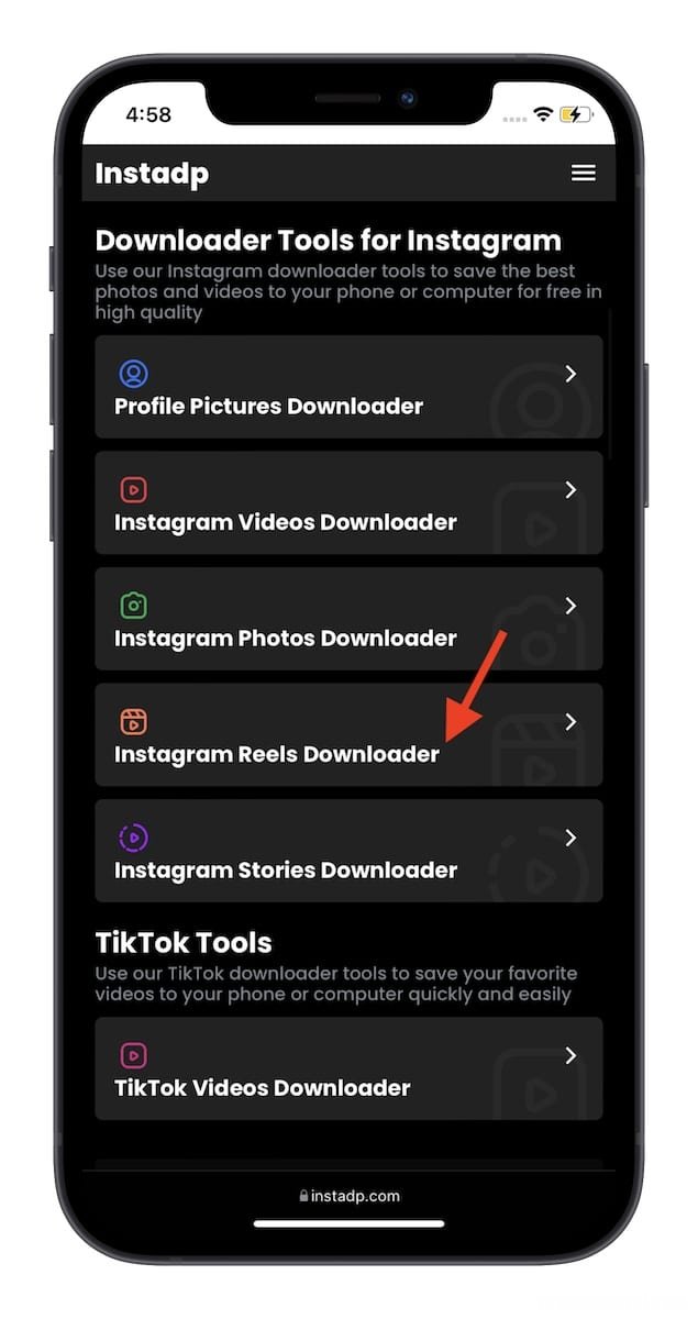 使用教程 如何在iPhone上下载Instagram Reels