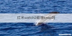 红米watch2能连keep吗