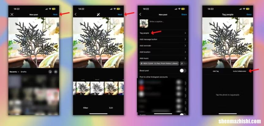 Instagram Collabs如何创建与另一个帐户的联合帖子