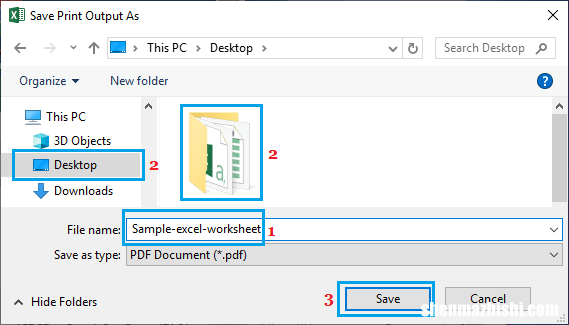 如何在微软Excel中打印为PDF或另存为PDF