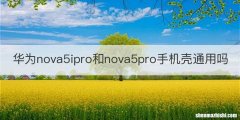 华为nova5ipro和nova5pro手机壳通用吗