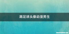 踢足球头像动漫男生