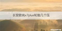 长安欧尚x7plus轮胎几个压