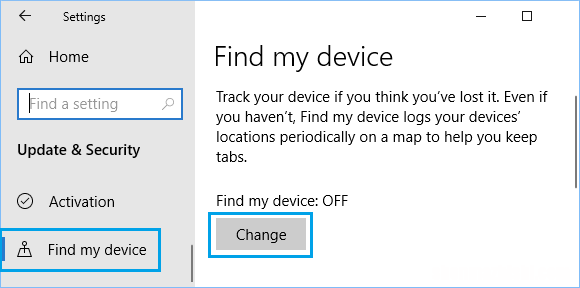 如何在Windows10中设置“查找我的设备”