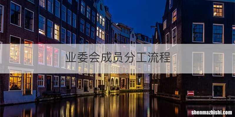业委会成员分工流程
