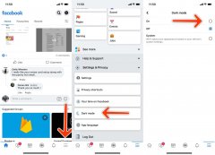 如何在iPhone手机Facebook中启用暗模式