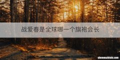战爱春是全球哪一个旗袍会长