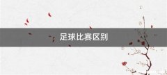 足球比赛区别