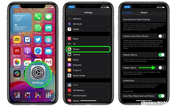 苹果手机怎么快捷隐藏照片,iphone查找隐藏相册照片