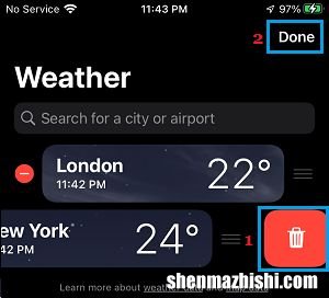 如何在iPhone上将城市添加到天气应用程序