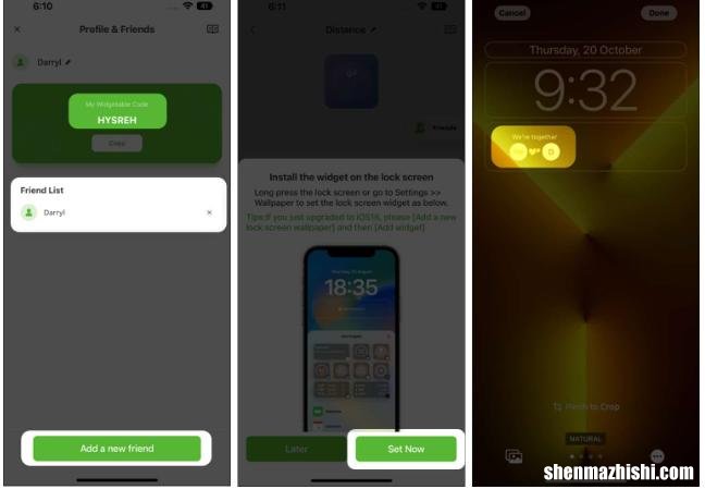 如何在iPhone上的iOS16中添加距离小部件