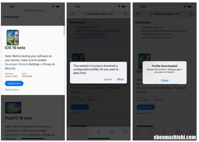 如何在iPhone上下载和安装iOS16.2开发者测试版