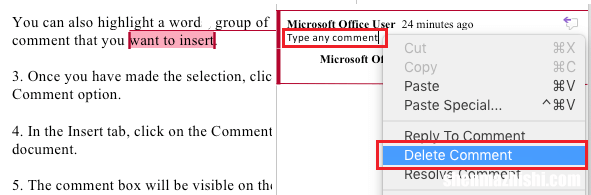 如何在office Word中插入、更改、删??除注释