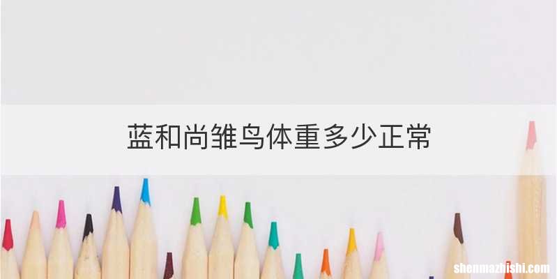 蓝和尚雏鸟体重多少正常