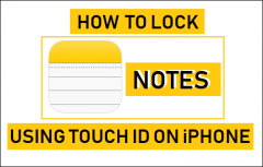 如何使用TouchID锁定iPhone上的笔记Notes