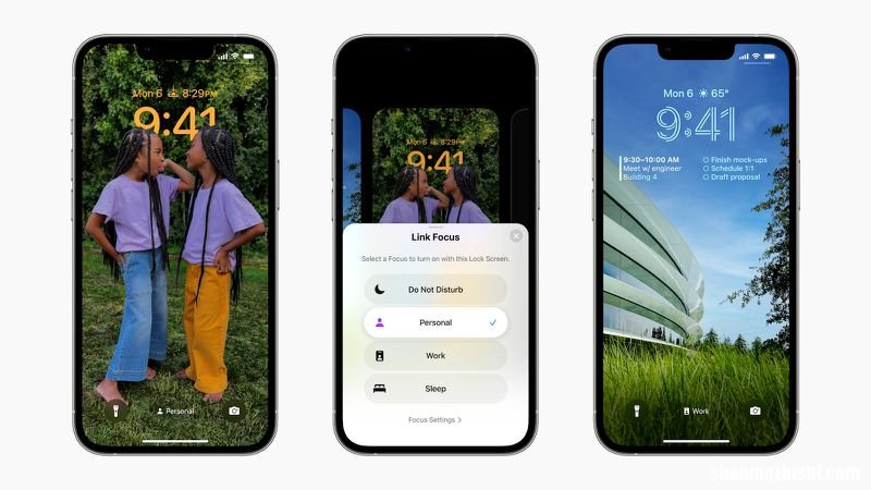 iOS16 iPhone如何在专注模式自定义锁定屏幕