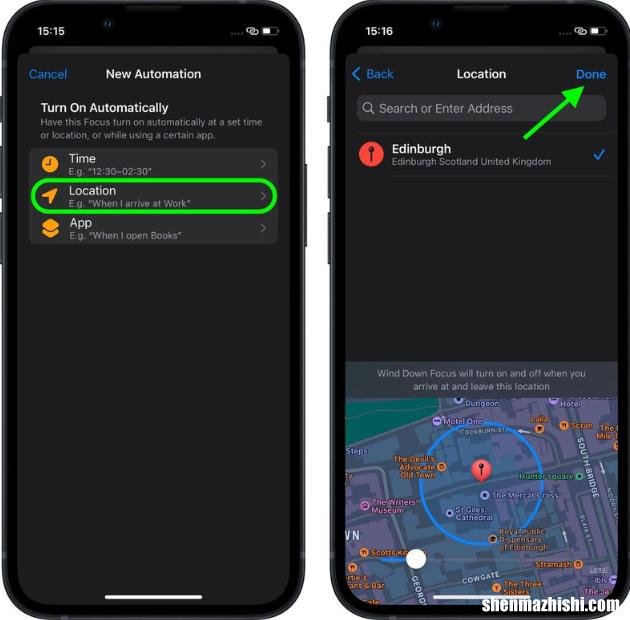 iOS16如何让你的iPhone设定位置自动切换锁屏