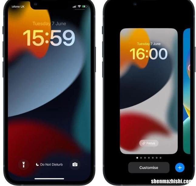 iOS16如何切换到不同的苹果手机锁定屏幕