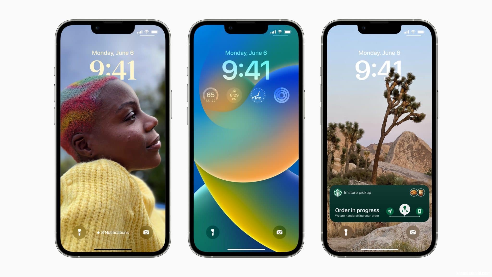 iOS16设置 如何在苹果锁定屏幕把通知移至顶部