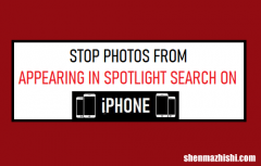 阻止照片出现在iPhone上的Spotlight搜索中