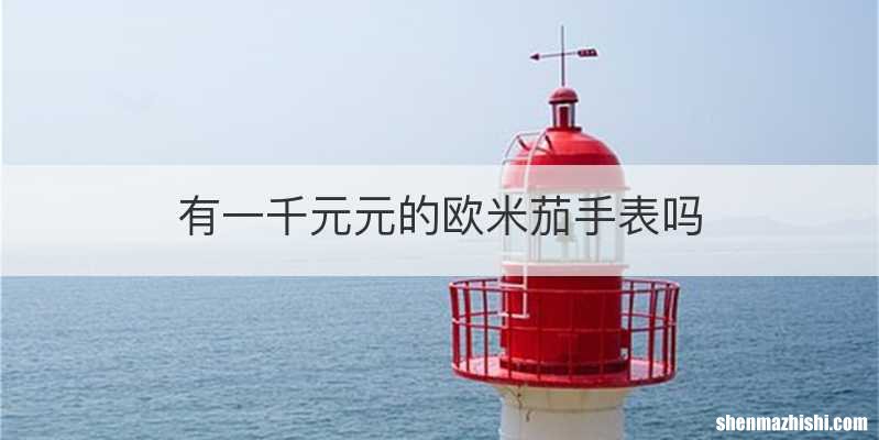 有一千元元的欧米茄手表吗